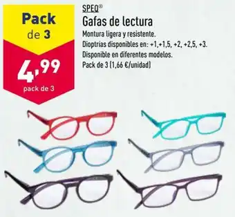 ALDI Speq Gafas de Lectura Pack de 3 oferta