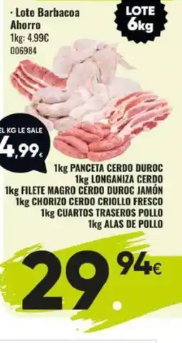 Family Cash Lote Barbacoa Ahorro oferta