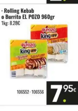 Family Cash EL POZO Rolling Kebab o Burrito oferta