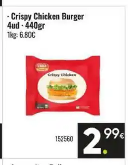 Family Cash Crispy Chicken Burger oferta