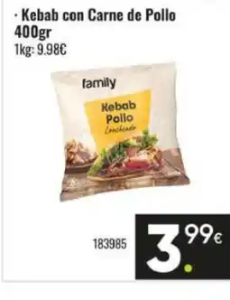 Family Cash Kebab con Carne de Pollo oferta
