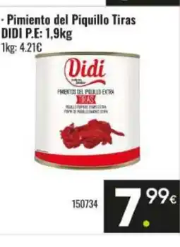 Family Cash DIDI Pimiento del Piquillo Tiras oferta