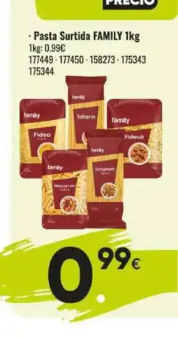 Family Cash FAMILY Pasta Surtida oferta