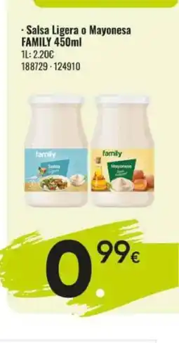 Family Cash FAMILY Salsa Ligera o Mayonesa oferta