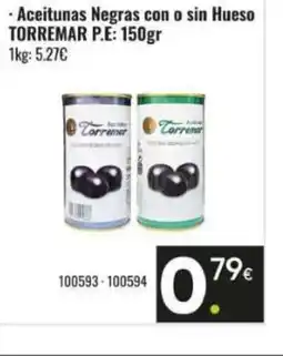 Family Cash TORREMAR Aceitunas Negras con o sin Hueso oferta