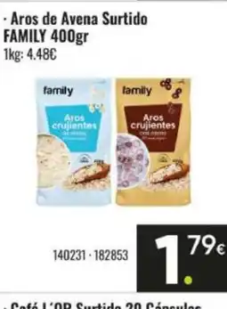 Family Cash FAMILY Aros de Avena Surtido oferta