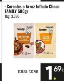 Family Cash FAMILY Cereales o Arroz Inflado Choco oferta
