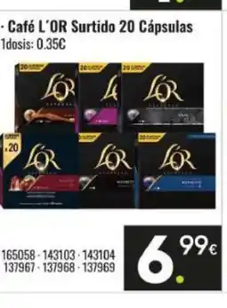 Family Cash L'OR Café Surtido 20 Cápsulas oferta