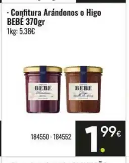 Family Cash BEBE Confitura Arándonos o Higo oferta