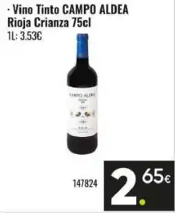 Family Cash CAMPO ALDEA Vino Tinto Rioja Crianza oferta