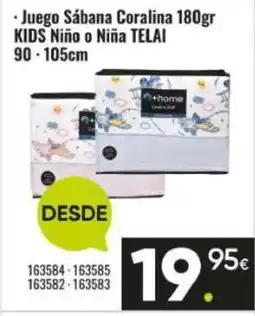 Family Cash TELAI Juego Sábana Coralina oferta