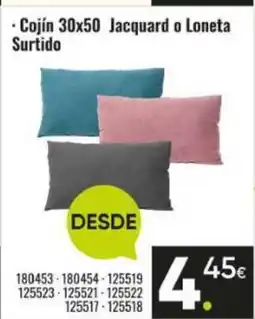 Family Cash Cojín 30x50 Jacquard o Loneta Surtido oferta