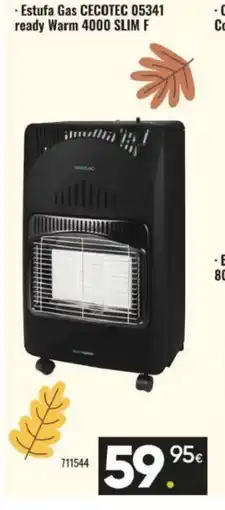 Family Cash CECOTEC Estufa Gas 05341 ready Warm 4000 SLIM F oferta