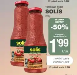 SPAR Fragadis SOLÍS Tomàquet fregit oferta
