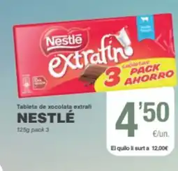 SPAR Fragadis NESTLÉ Tableta de xocolata extrafi oferta