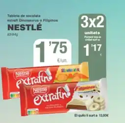 SPAR Fragadis NESTLÉ Tableta de xocolata extrafi Dinosaurus o Filipinos oferta
