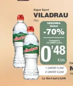 SPAR Fragadis VILADRAU Aigua Sport oferta