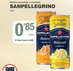 SPAR Fragadis SANPELLEGRINO Refresc Aranciata o Limonata oferta