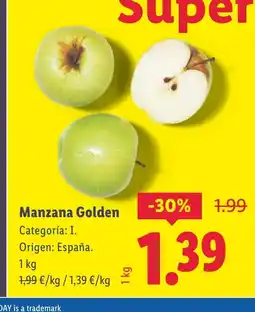 Lidl Manzana Golden oferta