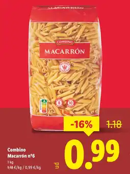 Lidl COMBINO Macarrón nº6 oferta