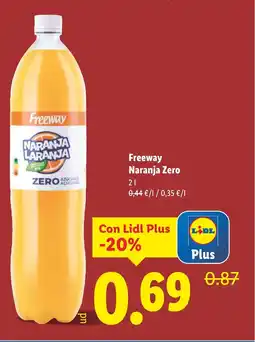 Lidl FREEWAY Naranja Zero oferta