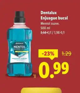 Lidl DENTALUX Enjuague bucal oferta