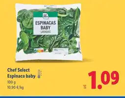 Lidl CHEF SELECT Espinaca baby oferta