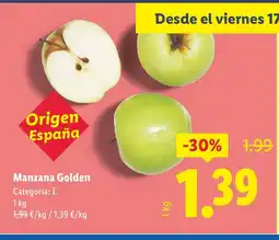 Lidl Manzana Golden oferta