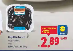 Lidl Mejillón fresco oferta