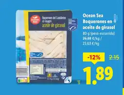 Lidl OCEAN SEA Boquerones en aceite de girasol oferta