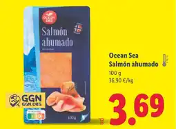 Lidl OCEAN SEA Salmón ahumado oferta