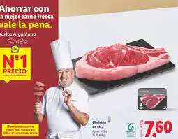 Lidl Chuletón de vaca oferta