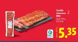 Lidl Costilla churrasco BBQ oferta