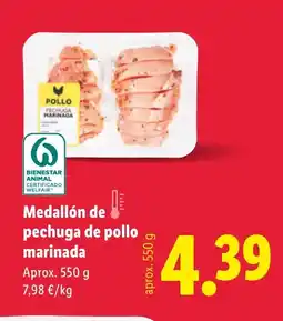 Lidl Medallón de pechuga de pollo marinada oferta