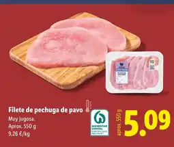 Lidl Filete de pechuga de pavo oferta
