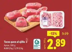 Lidl Tacos pavo al ajillo oferta