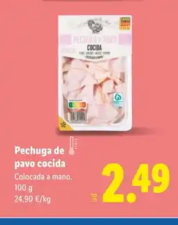 Lidl Pechuga de pavo cocida oferta