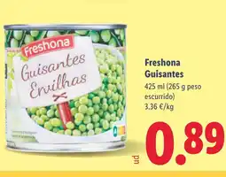 Lidl FRESHONA Guisantes oferta