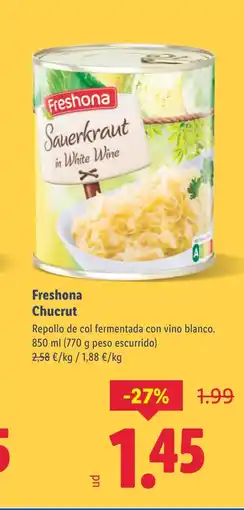 Lidl FRESHONA Chucrut oferta