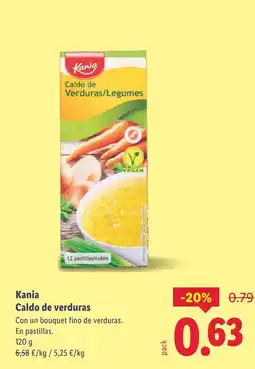 Lidl KANIA Caldo de verduras oferta