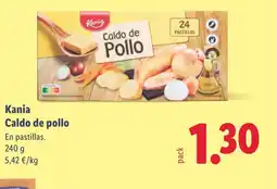 Lidl KANIA Caldo de pollo oferta