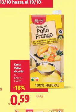 Lidl KANIA Caldo de pollo oferta