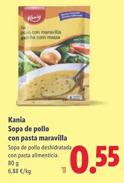 Lidl KANIA Sopa de pollo con pasta maravilla oferta