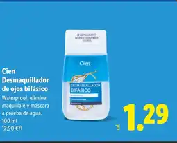 Lidl CIEN Desmaquillador de ojos bifásico oferta