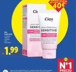 Lidl CIEN Crema facial oferta