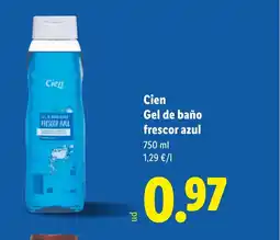 Lidl CIEN Gel de baño frescor azul oferta