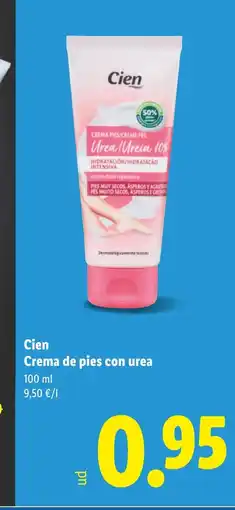 Lidl CIEN Crema de pies con urea oferta