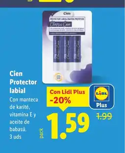 Lidl CIEN Protector labial oferta
