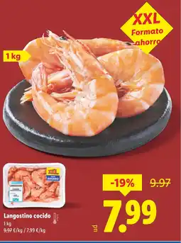 Lidl Langostino cocido oferta