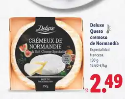 Lidl DELUXE Queso cremoso de Normandía oferta